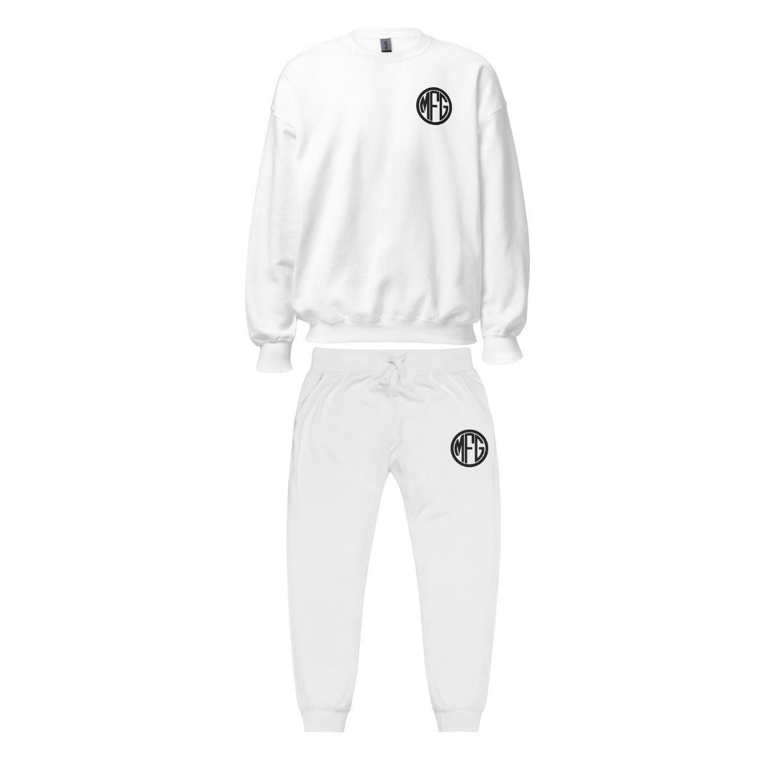 MFG Logo crewneck + Sweatpants White