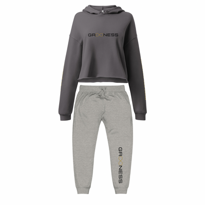 GR8NESS CROP HOODIE+SWEATPANTS