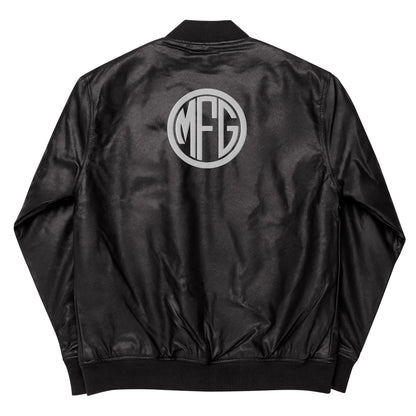 MFG leather Bomber Jacket