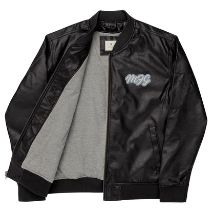 W/S MFG/MITCH'S FITGEAR Faux Leather Bomber Jacket