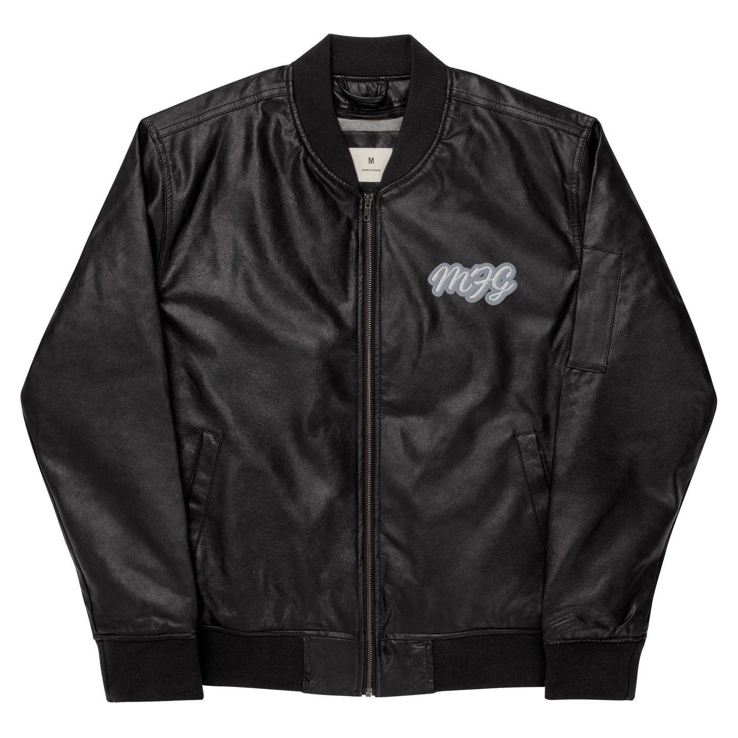 W/S MFG/MITCH'S FITGEAR Faux Leather Bomber Jacket