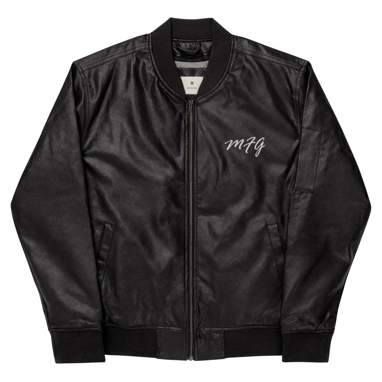 MFG leather Bomber Jacket