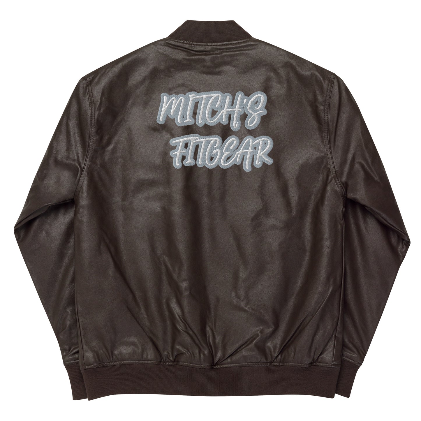 W/S MFG/MITCH'S FITGEAR Faux Leather Bomber Jacket