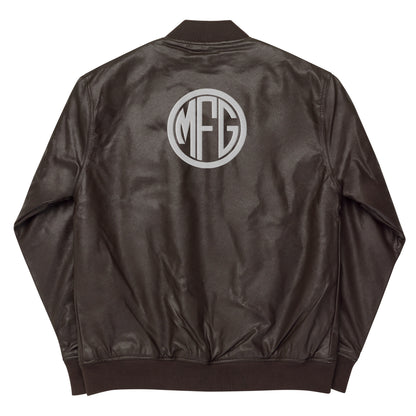 MFG leather Bomber Jacket