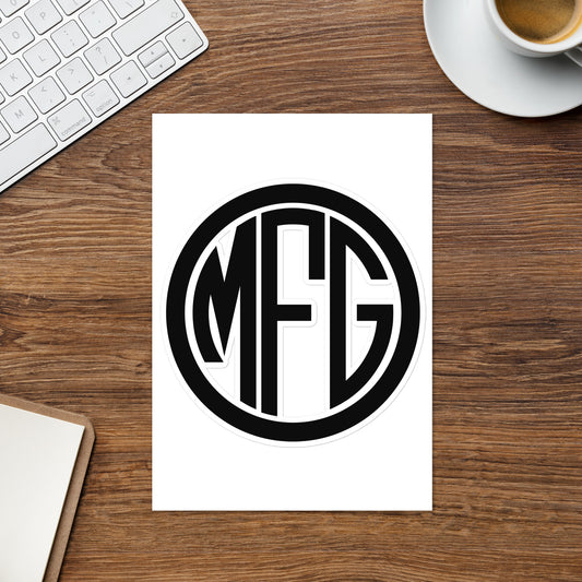 MFG Logo Sticker sheet