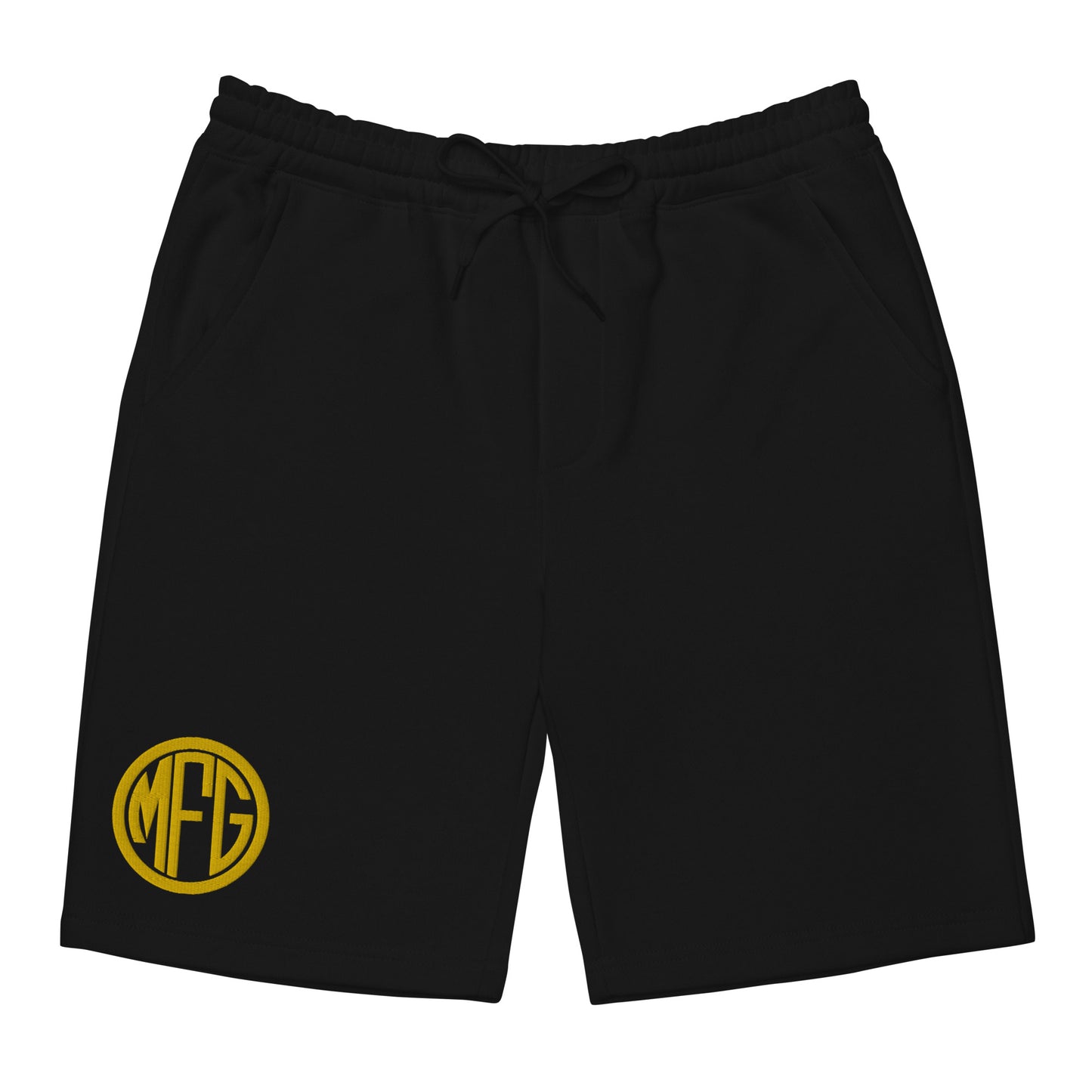 Short polaire homme - Logo MFG - Lettres jaunes