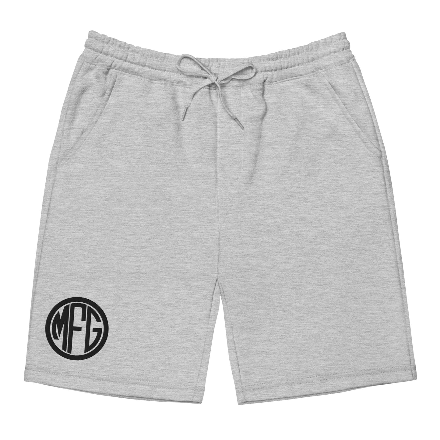 Black MFG Logo fleece shorts