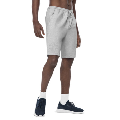 White MFG Logo fleece shorts