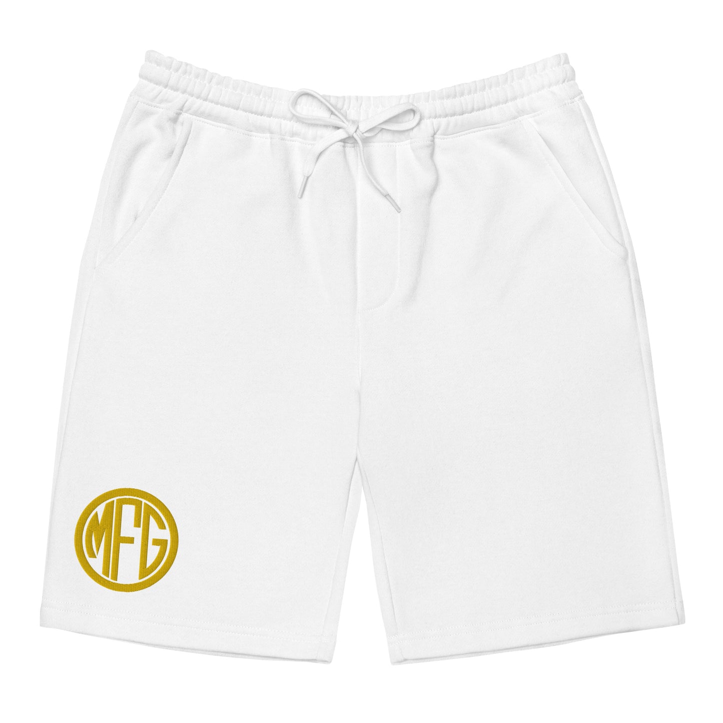 Short polaire homme - Logo MFG - Lettres jaunes