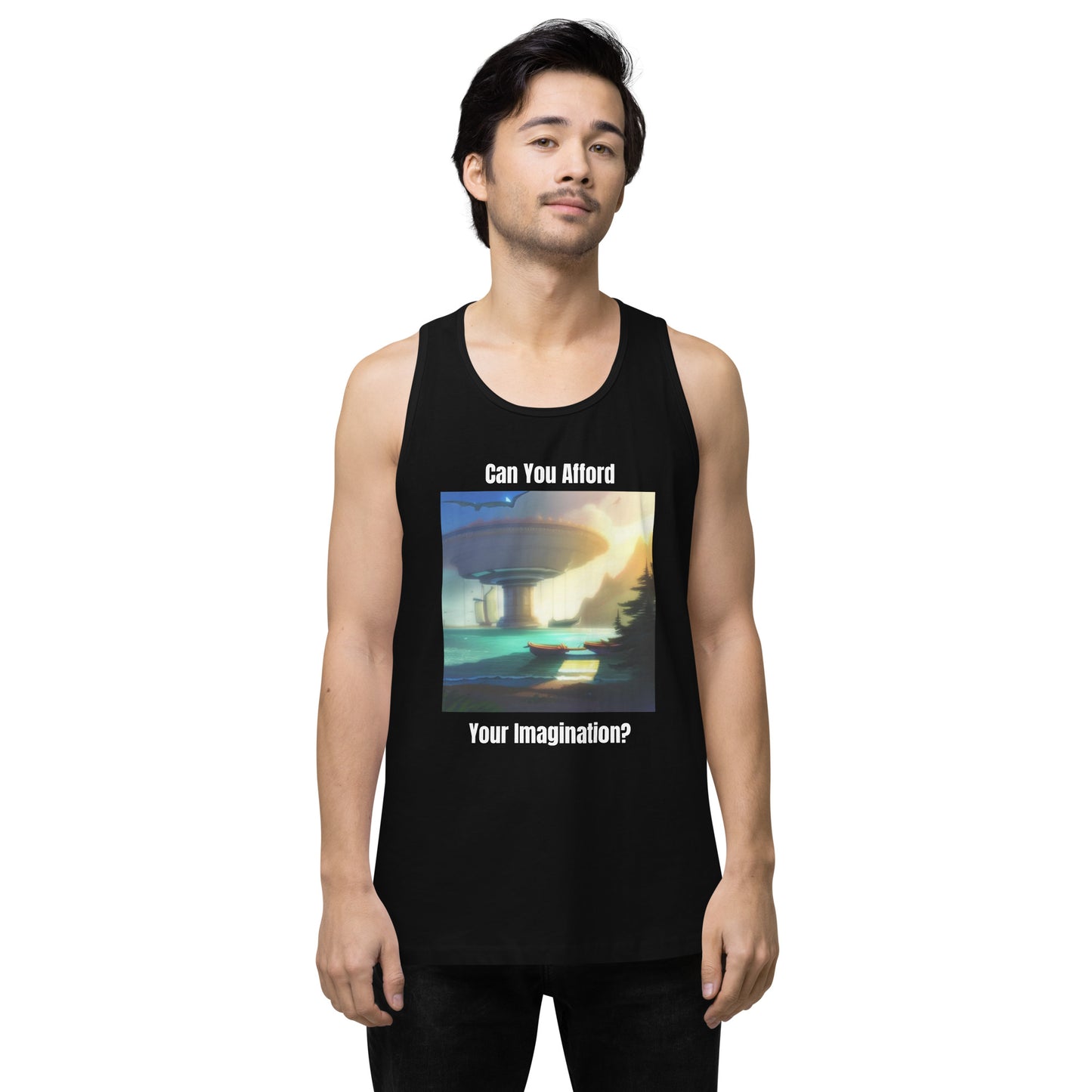 Men's "Can You Afford Your Imagination?" premium tank top