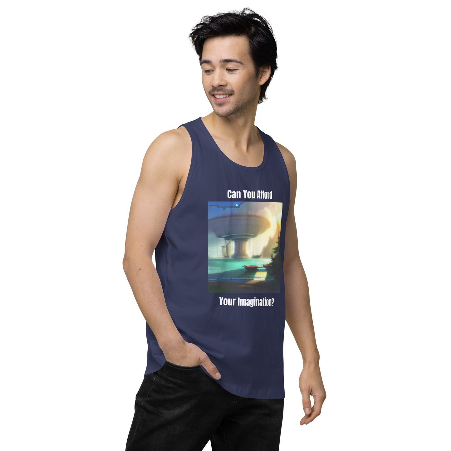 Men's "Can You Afford Your Imagination?" premium tank top