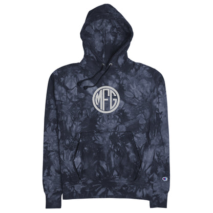 MFG LOGO Champion tie-dye hoodie