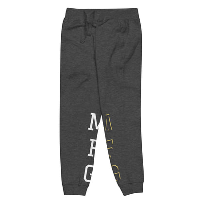 MFG Pantalon de survêtement noir en molleton avec logo