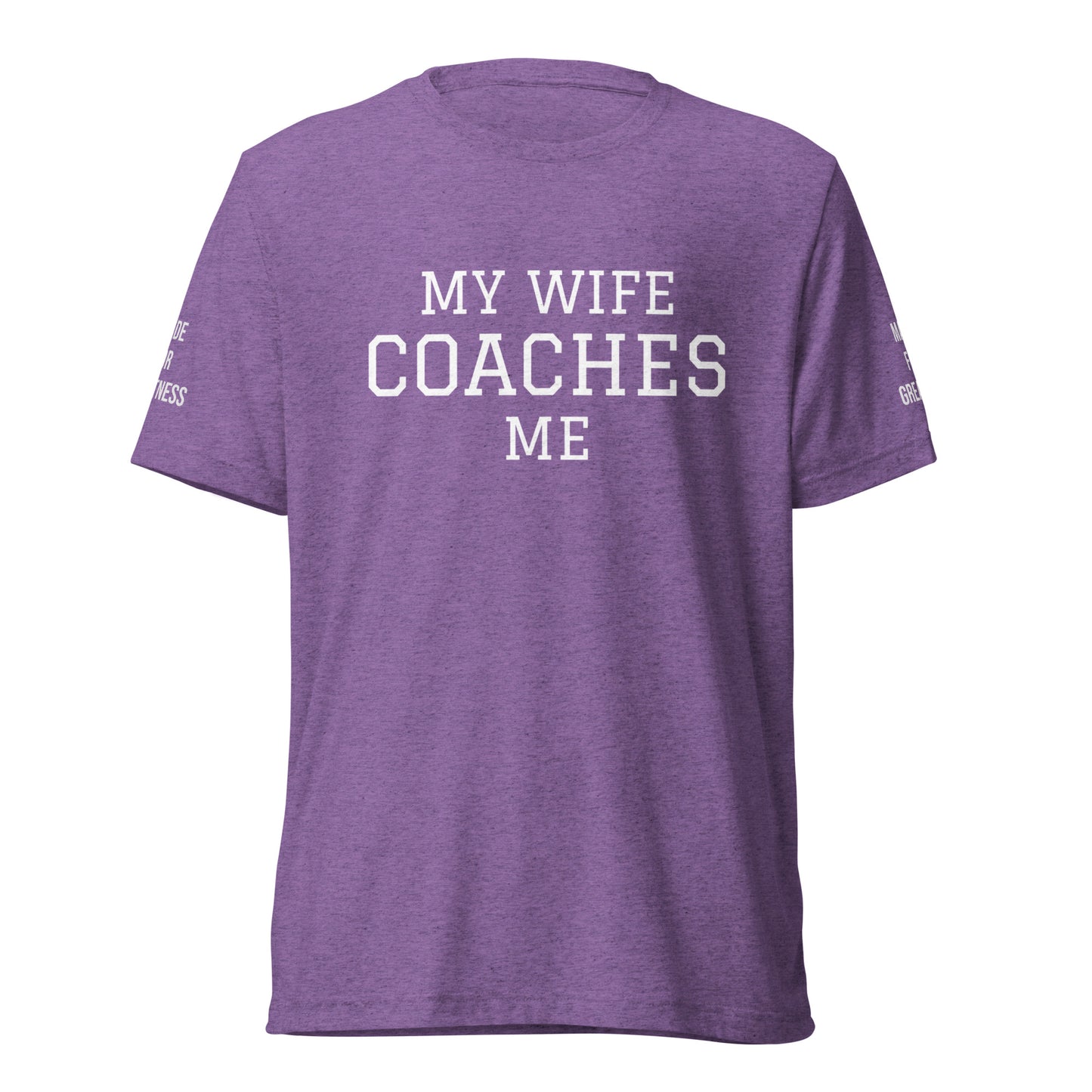 [MY WIFE COACHES ME] Short sleeve t-shirt