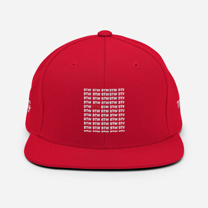 Casquette Snapback ROUGE BTW