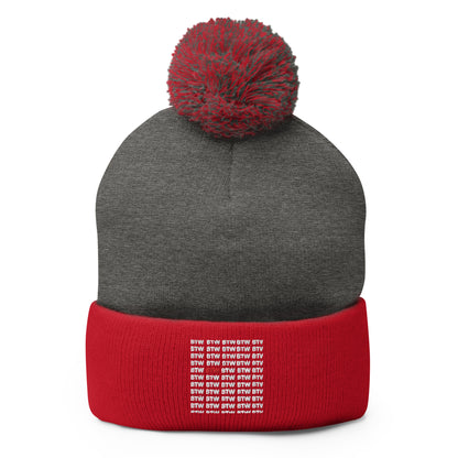 Bonnet pompon RED BTW